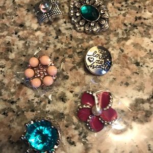 Set of 6 20mm Snap Noosa Charms